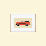 Affiche d'art Jeep Grand Wagoneer, Red Edition - Premiere Base