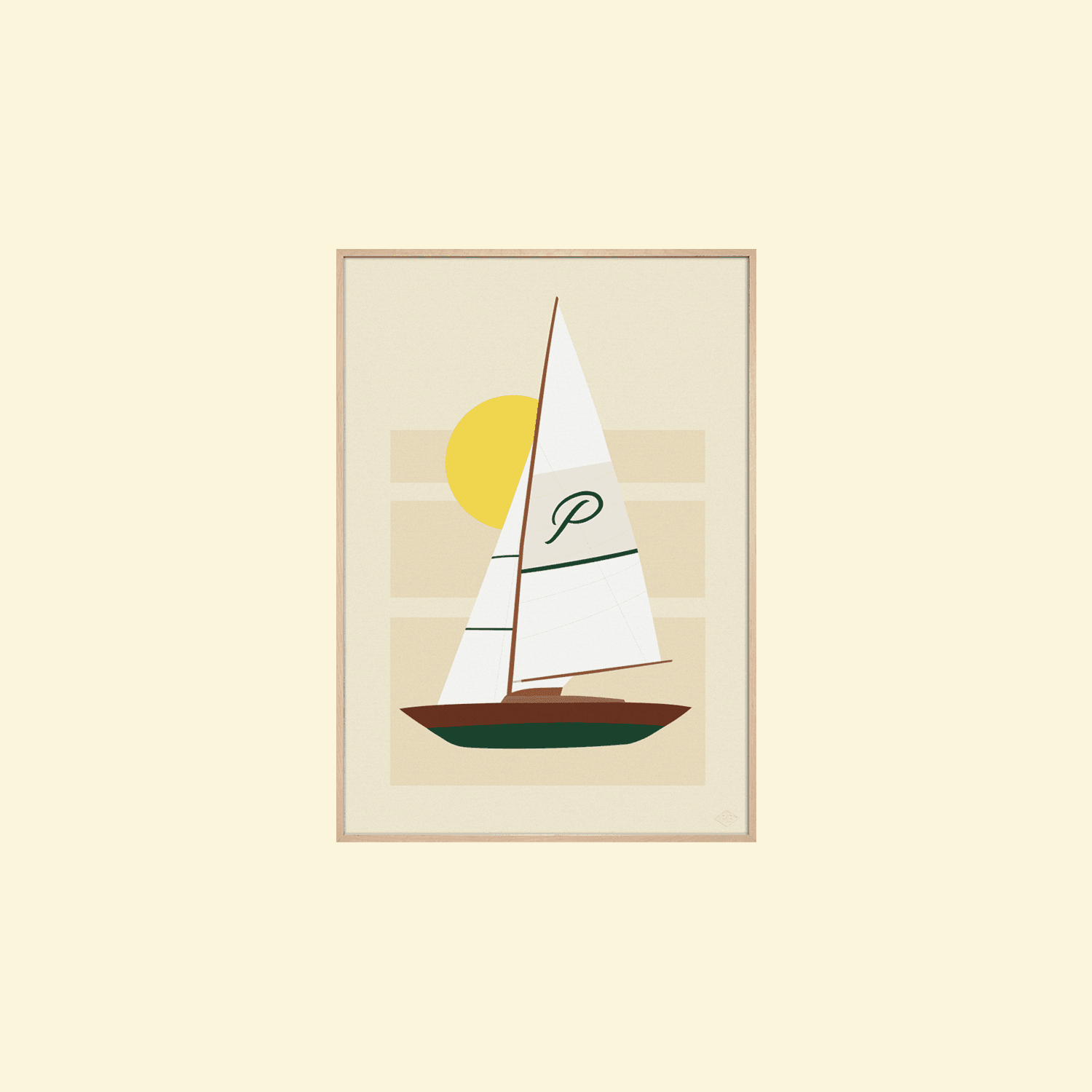 Affiche d'art Sailing Boat - Premiere Base