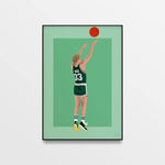 Affiche d'art Larry Bird - Premiere Base