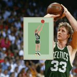 Affiche d'art Larry Bird - Premiere Base