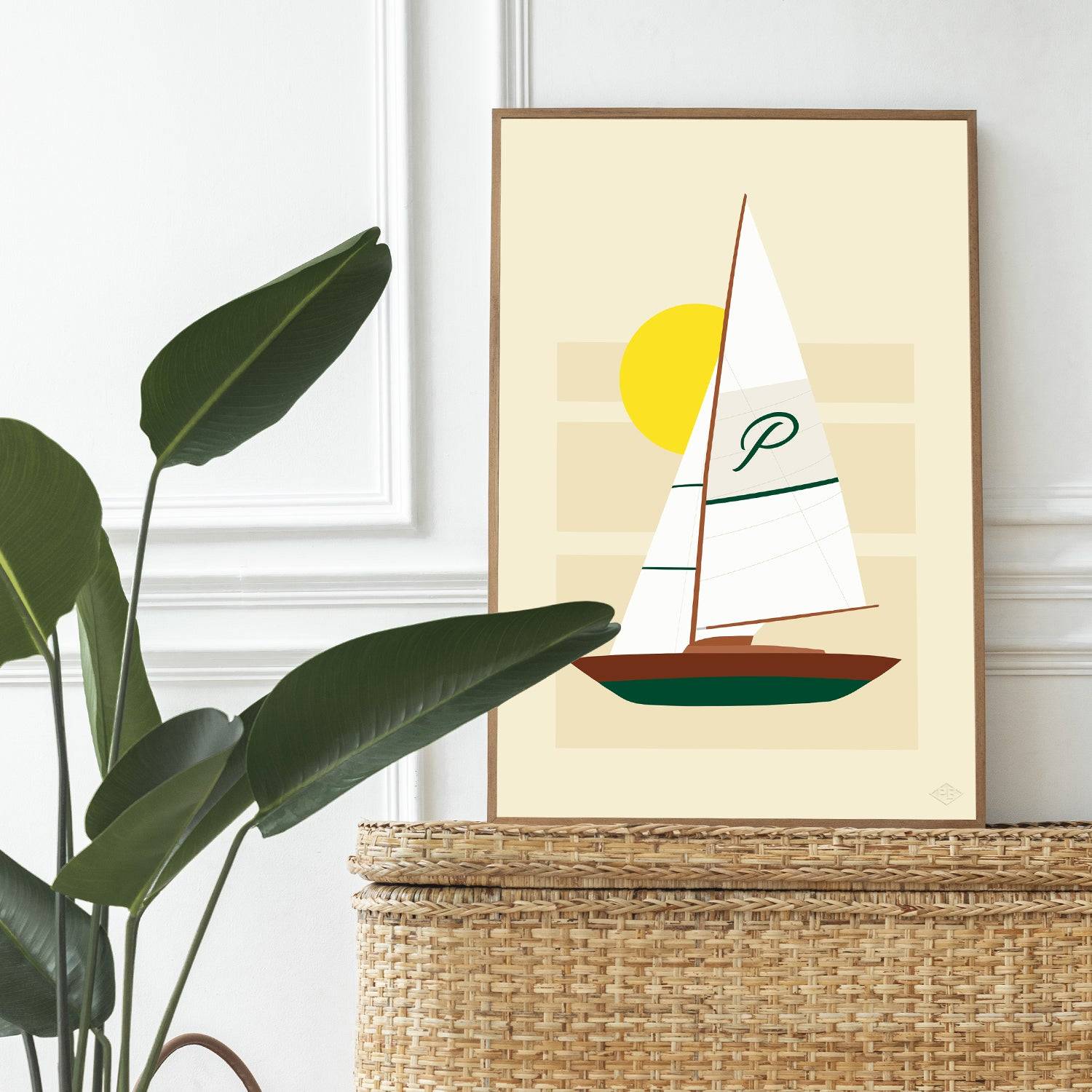 Affiche d'art Sailing Boat - Premiere Base