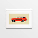 Affiche d'art Jeep Grand Wagoneer, Red Edition - Premiere Base