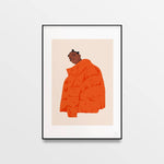 Affiche d'art Orange Puffer - Premiere Base