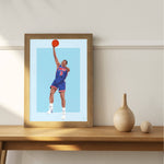 Affiche d'art Drazen Petrovic - Premiere Base