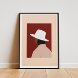 Affiche d'art White Hat, Edition Limitée - Premiere Base